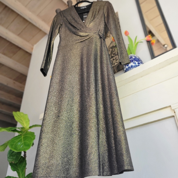 NWT LAUREN Ralph Lauren Jacquard Dress - Picture 5 of 16